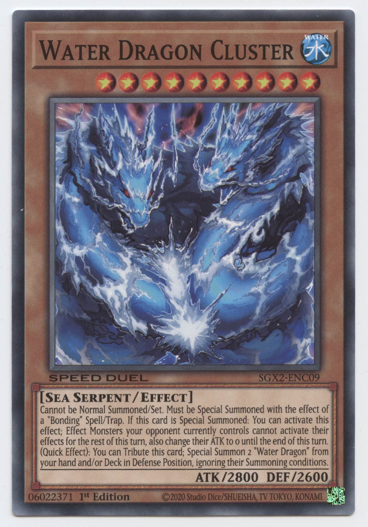 キャラクター 1:100 SCHPELTOR K.O.G. WATER DRAGON Amazon.com: Water Dragon Cluster - SGX2-ENC09 - Common - 1st